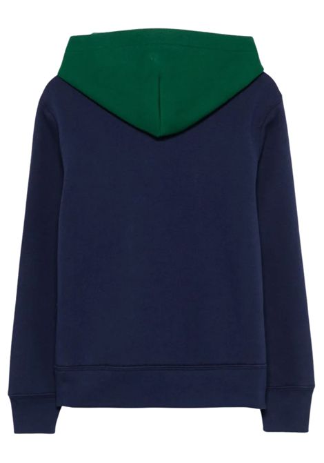 Blue cotton sweatshirt for children RALPH LAUREN | 322952489001/DEBBLU